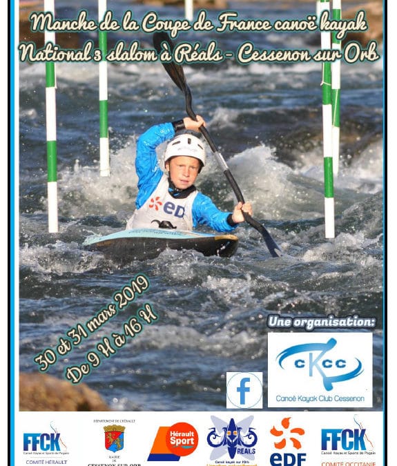 National 3 : le club de Canoë-kayak du Loup présent à Réals (31 mars 2019)