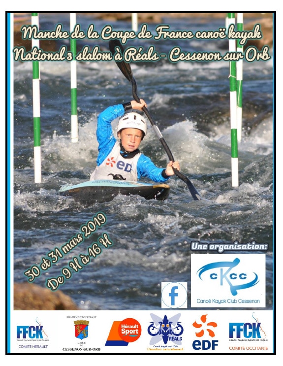 National 3 : le club de Canoë-kayak du Loup présent à Réals (31 mars 2019)